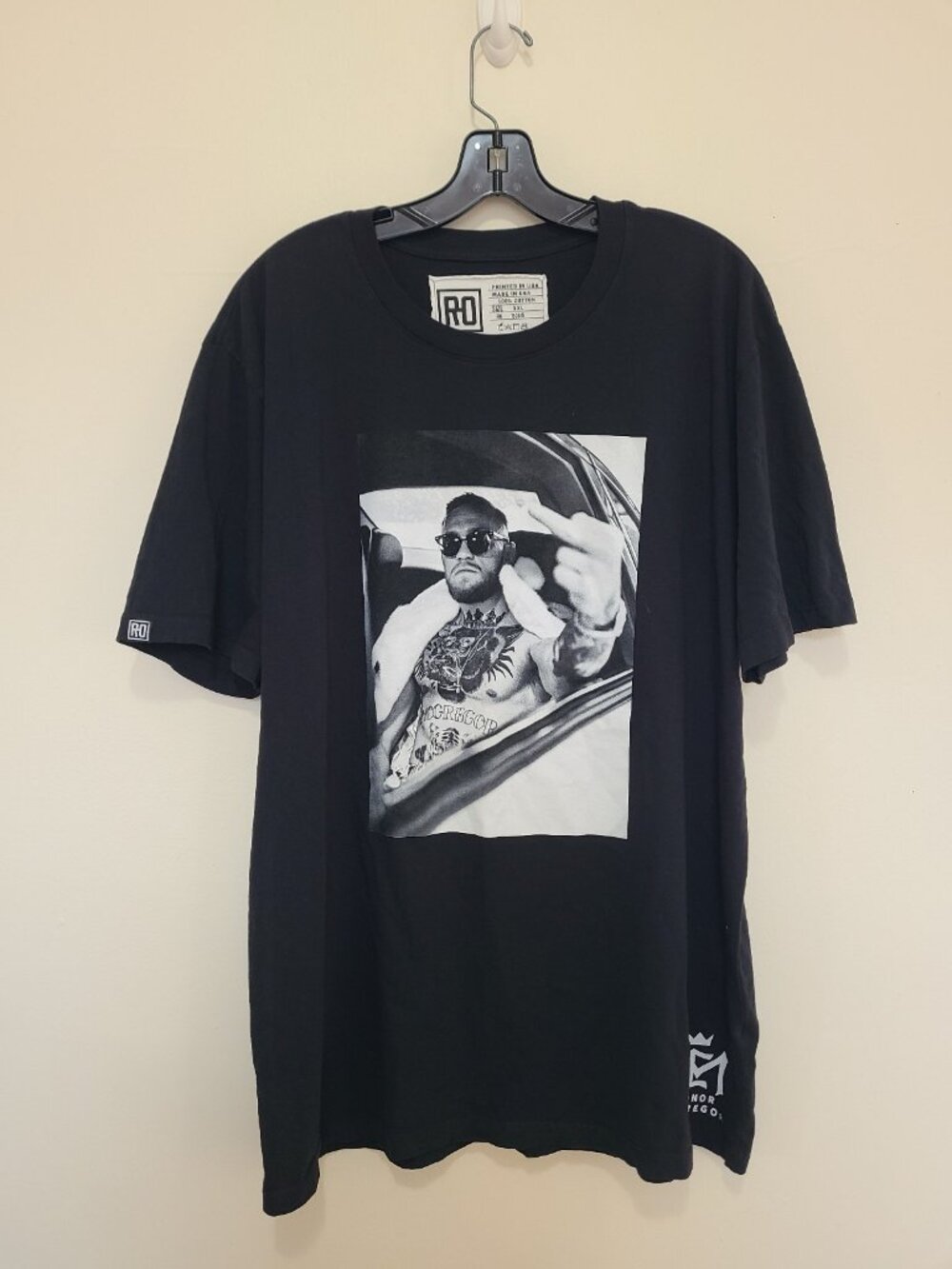 Roots Of Fight Conor McGregor Black T Shirt size XXL